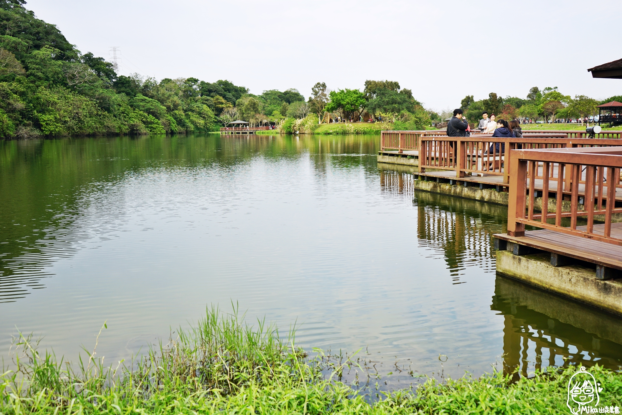 【桃園】龍潭 三坑自然生態公園｜免費親子景點，這裡超美 採用生態工法建造的生態湖，可戲水、草坪野餐、放風箏。 @Mika出走美食日誌