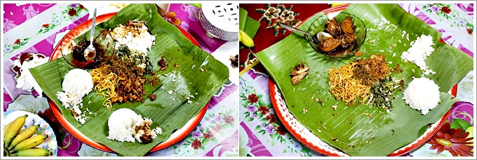 【馬來西亞：麻坡美食】Homestay Parit Bugis – 到馬來人家中作客吃棕櫚樹葉包的安邦飯(Nasi Ambeng)，第一次用手抓飯入口感覺好新鮮，美味的米飯讓人留下深刻的印象！